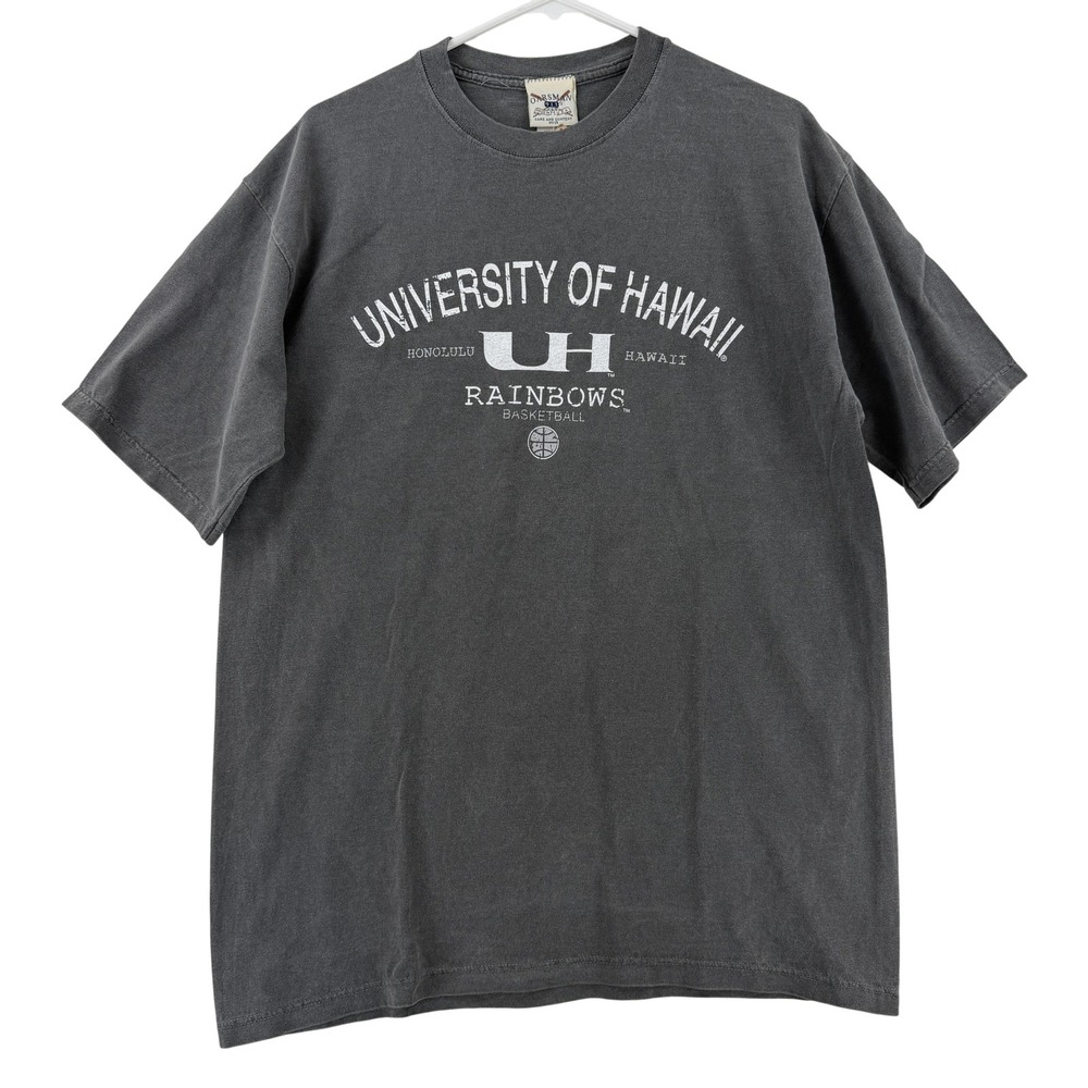 Oarsman‎ Hawaii Rainbow Warriors Shirt Mens Medium Gray NCAA Basketball Tee